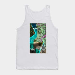 break the risk in ecopop landscape wallpaper collage art Tank Top